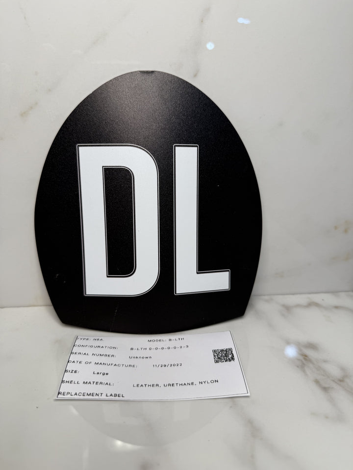 Carin’s Helmet Label Replacement