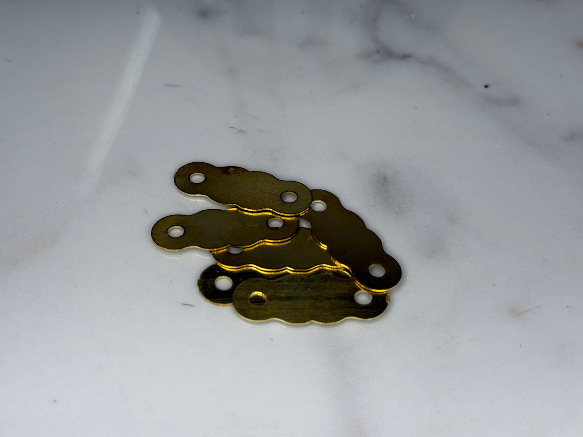 Brass Seam Bands – 4 Pack | Leather Fire Helmet Replacement Hardware