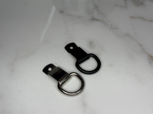 Fire Helmet D-Rings – Black & Chrome