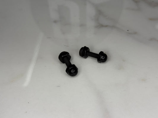 Blacked Out Fire Helmet Stud Kit – Front Shield Mounting Hardware