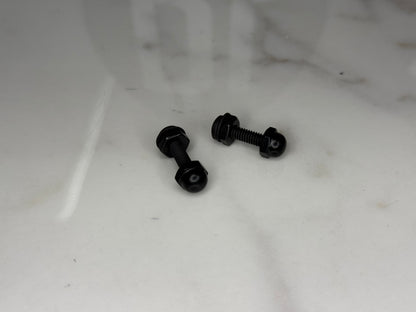 Blacked Out Fire Helmet Stud Kit – Front Shield Mounting Hardware